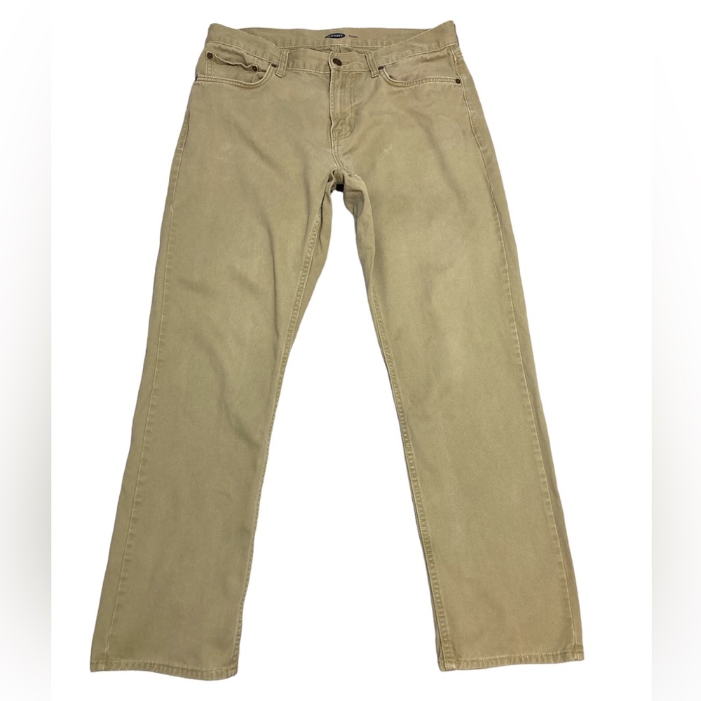 Old Navy Men’s Tan Straight Denim Pants 33x32